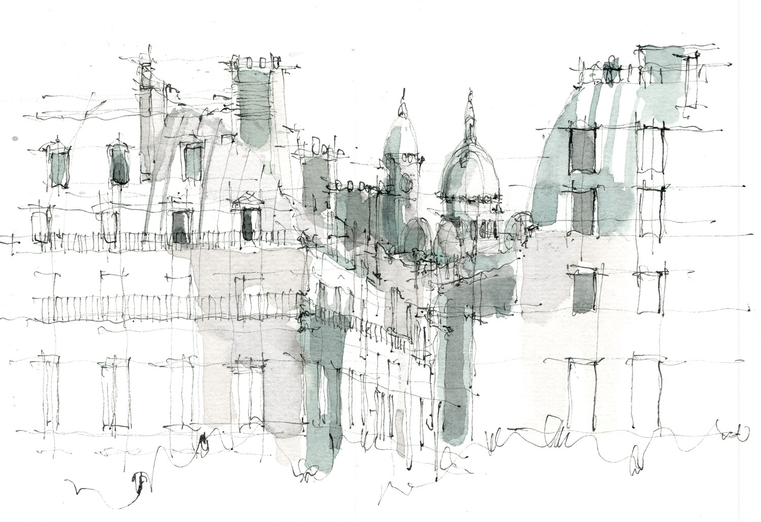 Le Sacre-Coeur vu depuis le jardin des Tuileries 튈르리 공원에서 바라본 사크레 쾨르